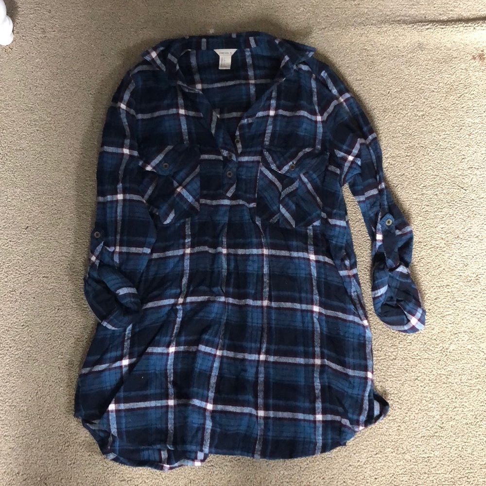 Flannel Material Long Sleeve